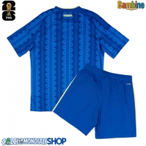 Maglie da calcio Svezia Seconda Maglia Bambino Mondiali 2026  Manica Corta (+ Pantaloni corti)